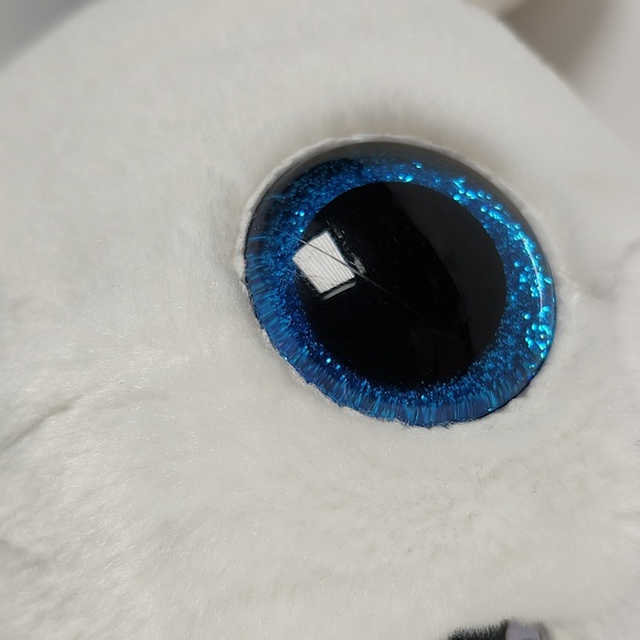 Vintage Ty Beanie Boo 'Icy' the White Seal (12 inch) Glitter Eye Version - Picture 6 of 16